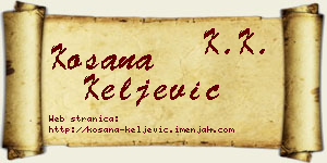 Kosana Keljević vizit kartica